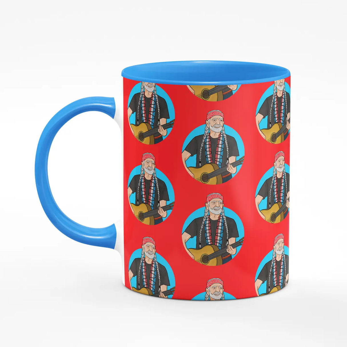 Willie Nelson Blue Mug