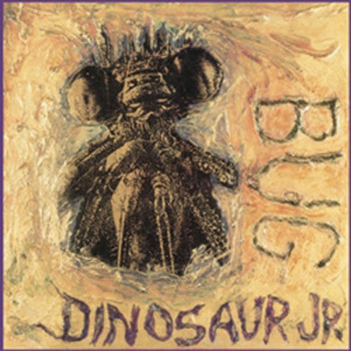 Album cover art for Dinosaur Jr - Bug LP featuring a stylized illustration of an insect.