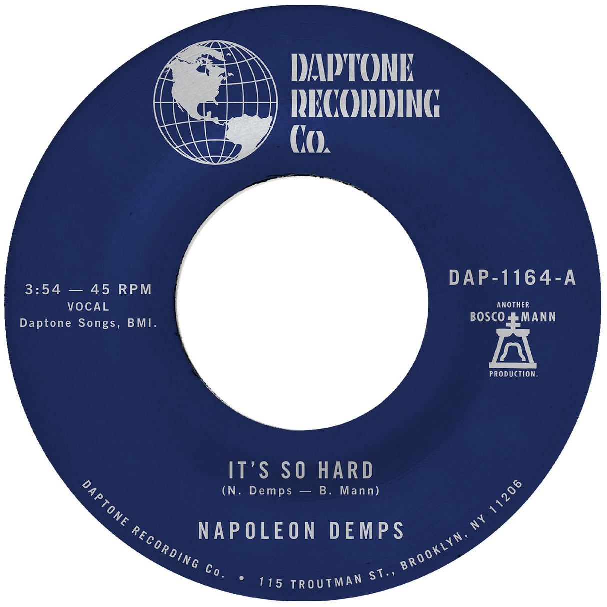 Daptone Recording Co. record label with branding and text