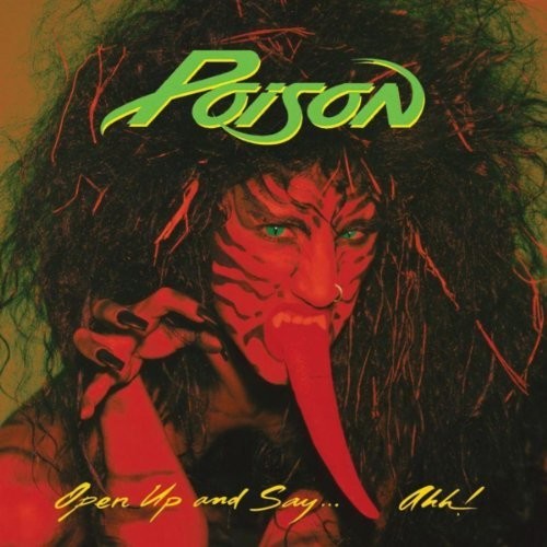Album cover for 'Poison' with a stylized face and text
