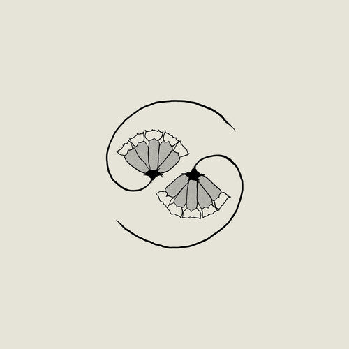 Double vinyl album jacket with a graphic design and text, featuring a thermographic print and artworked inners.