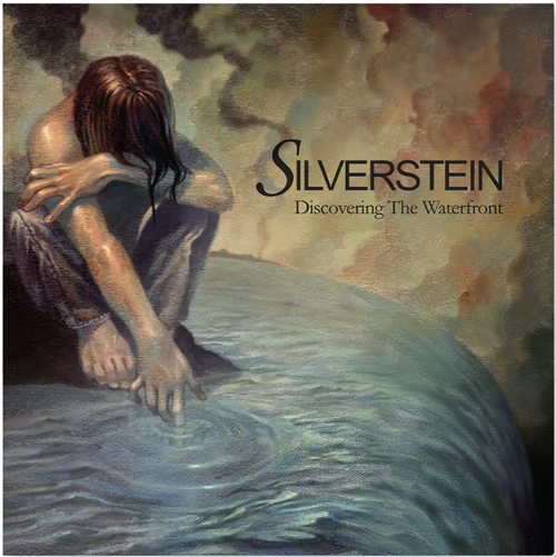 Album cover for 'Discovering The Waterfront' by Silverstein featuring a person sitting by water.