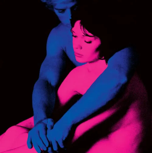 Album cover art featuring a duet with one person holding the other's chin, with a pink and blue color filter.