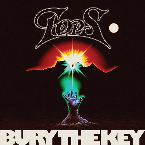 Album cover for 'Bury the Key' by Fates Warning with a hand reaching towards a bright light.