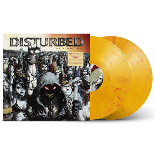 Disturbed - Ten Thousand Fists (20th Anniversary) 2LP (Yellow Flame Vinyl)