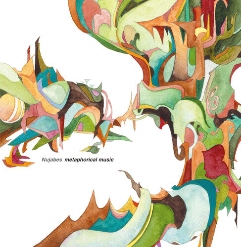 Album cover art for Nujabes' Metaphorical Music featuring a colorful, abstract illustration.