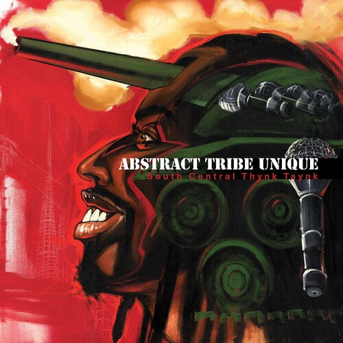 Album cover with abstract design featuring a face and text 'Abstract Tribe Unique'.