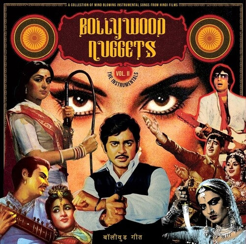 Album cover for 'Bollywood Nuggets Vol. II' featuring vintage Indian movie scenes and characters.