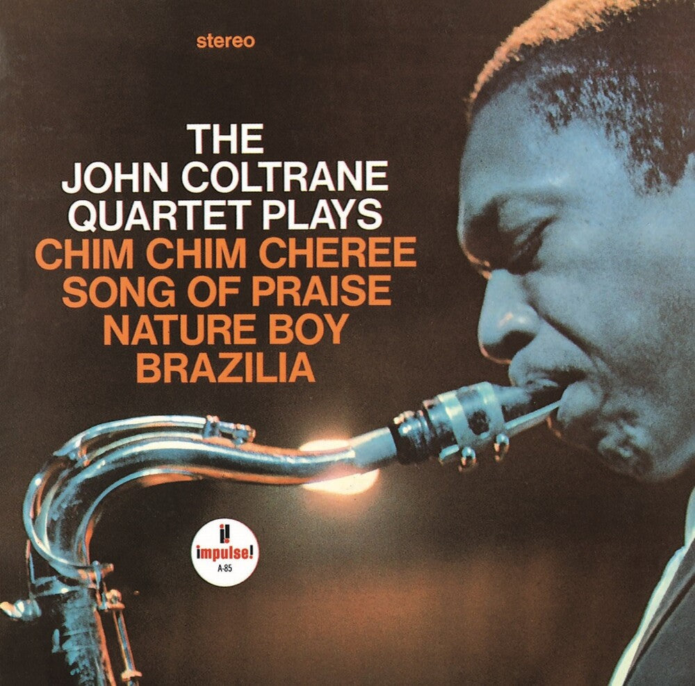Album cover of The John Coltrane Quartet with a saxophonist playing, featuring the title track and other songs.