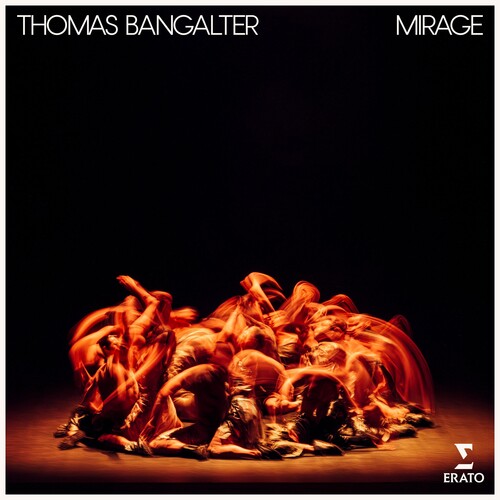 Album cover for Thomas Bangalter's 'Mirage' featuring draped fabric on a dark background.