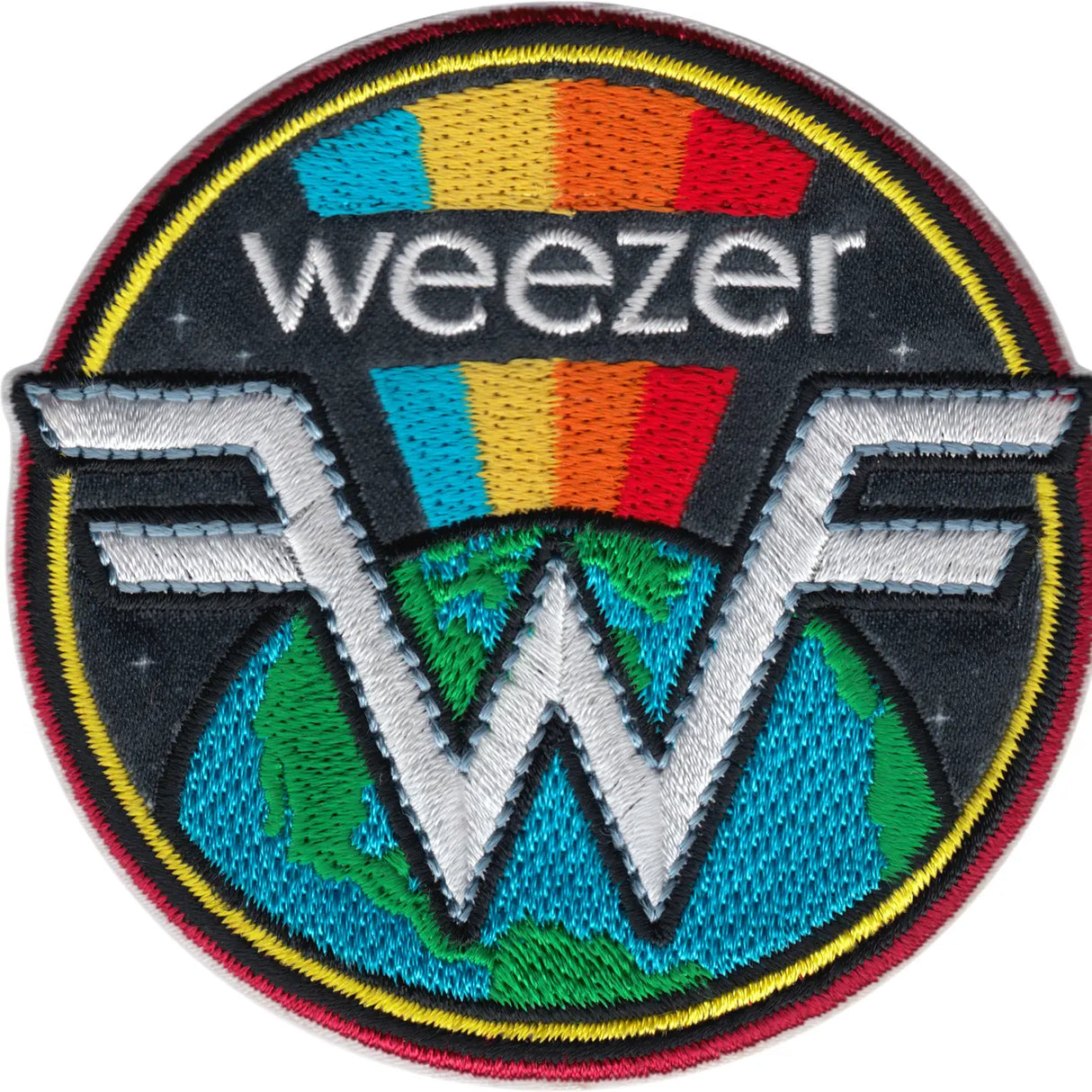 Weezer - Rainbow Over Earth Logo Patch