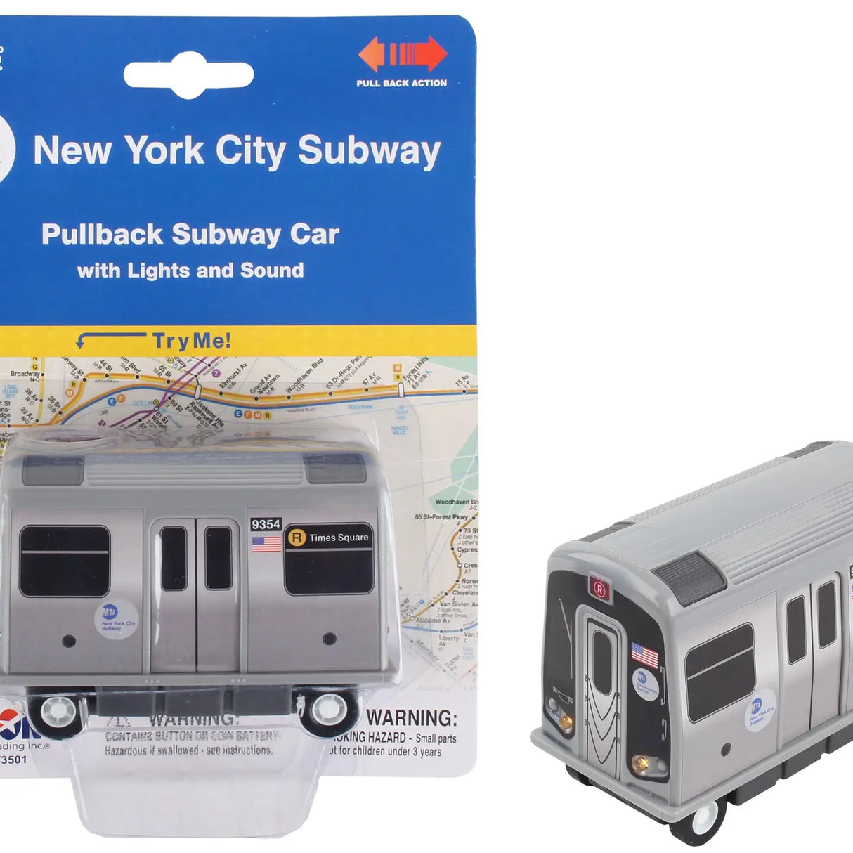 TT3501 Mta Subway Pullback W/Light & Sound