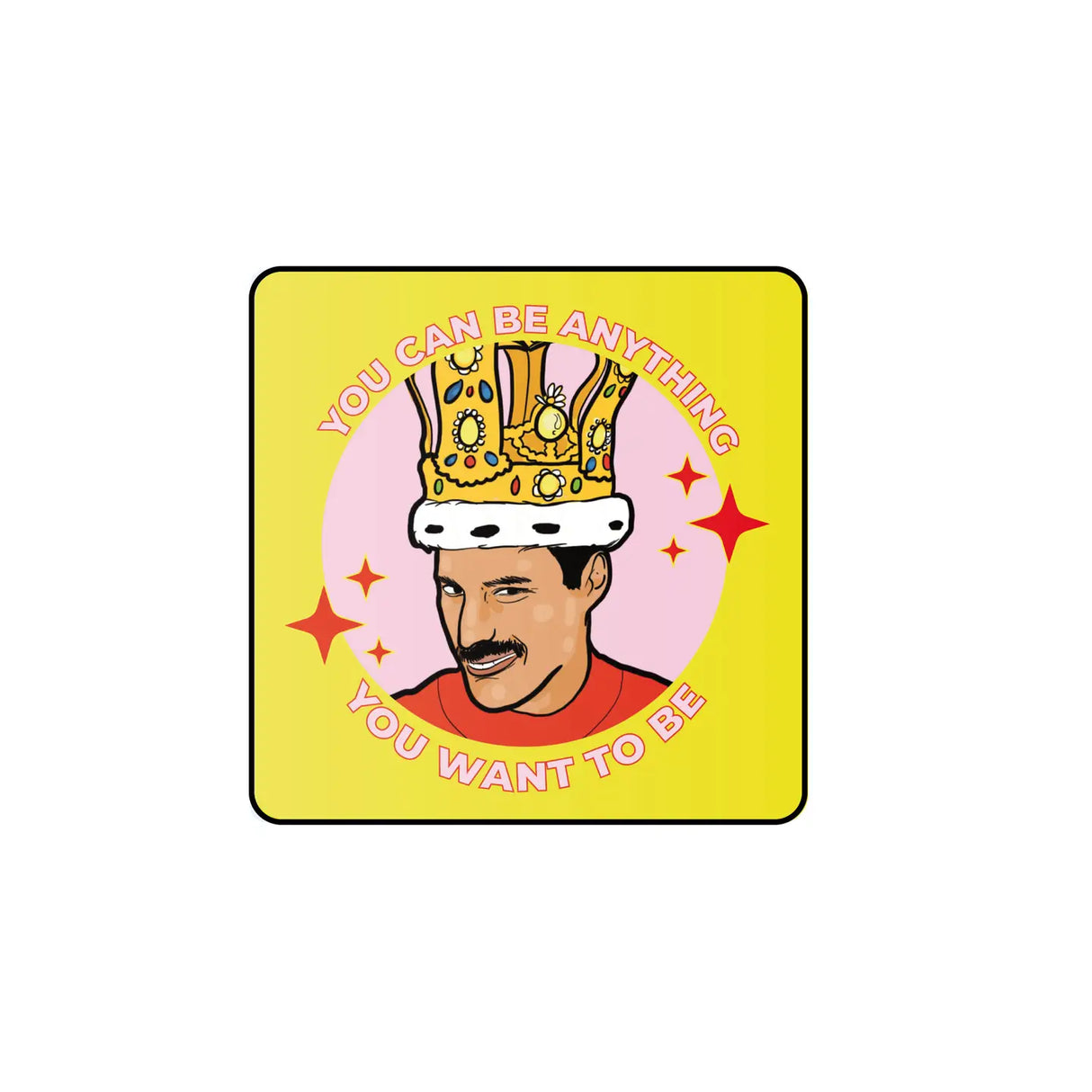 Freddie Mercury Square Coaster
