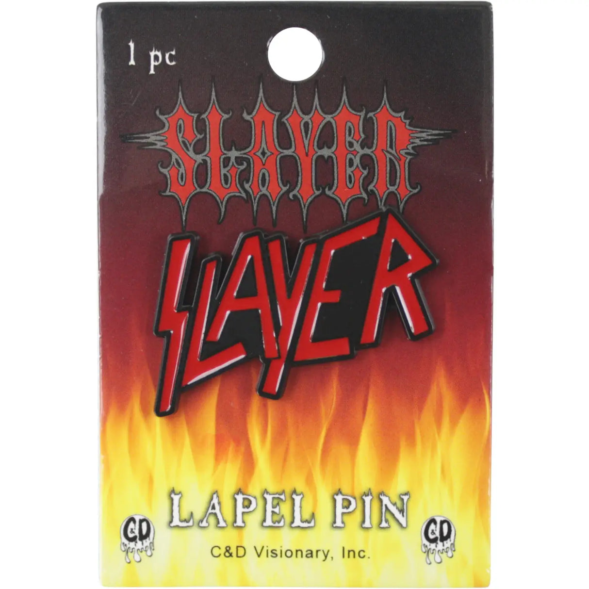 Enamel Pin - Slayer - Red & Black Logo