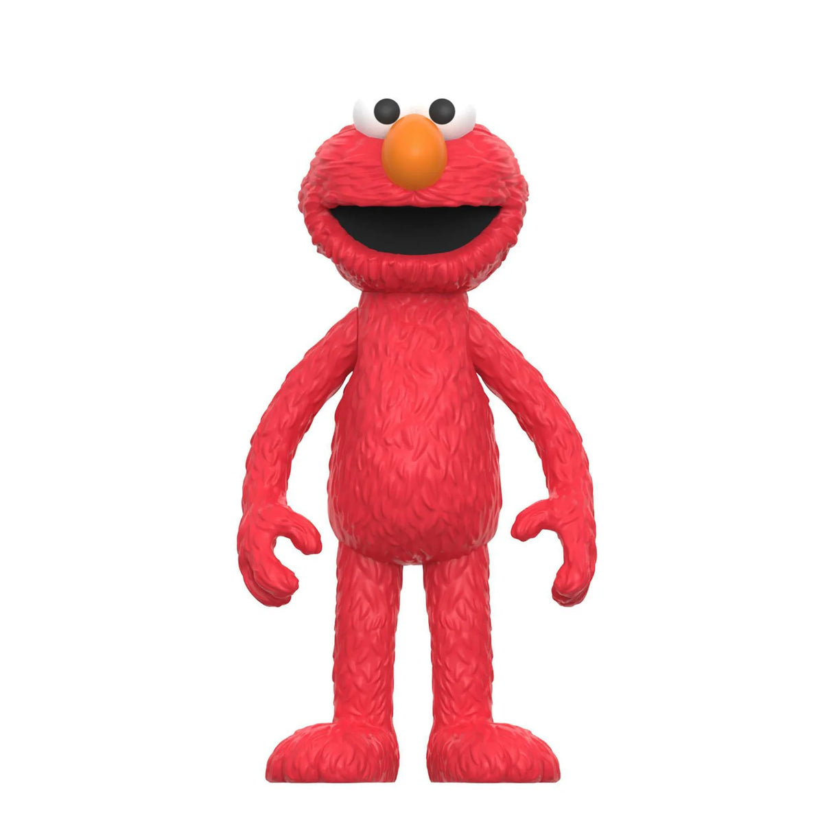 Red character with an orange nose on a white background