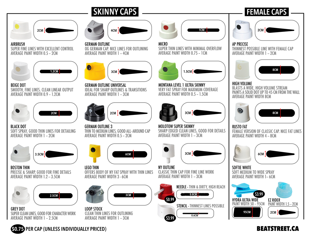 Spray Paint Cap Sheet - Beat Street Records
