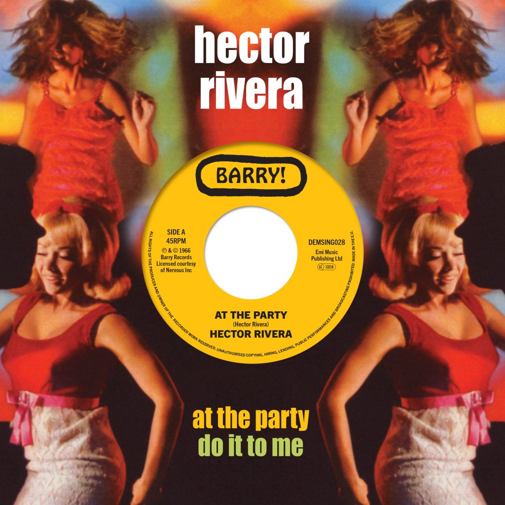 Album cover with a woman in a red dress and 'hector rivera' text