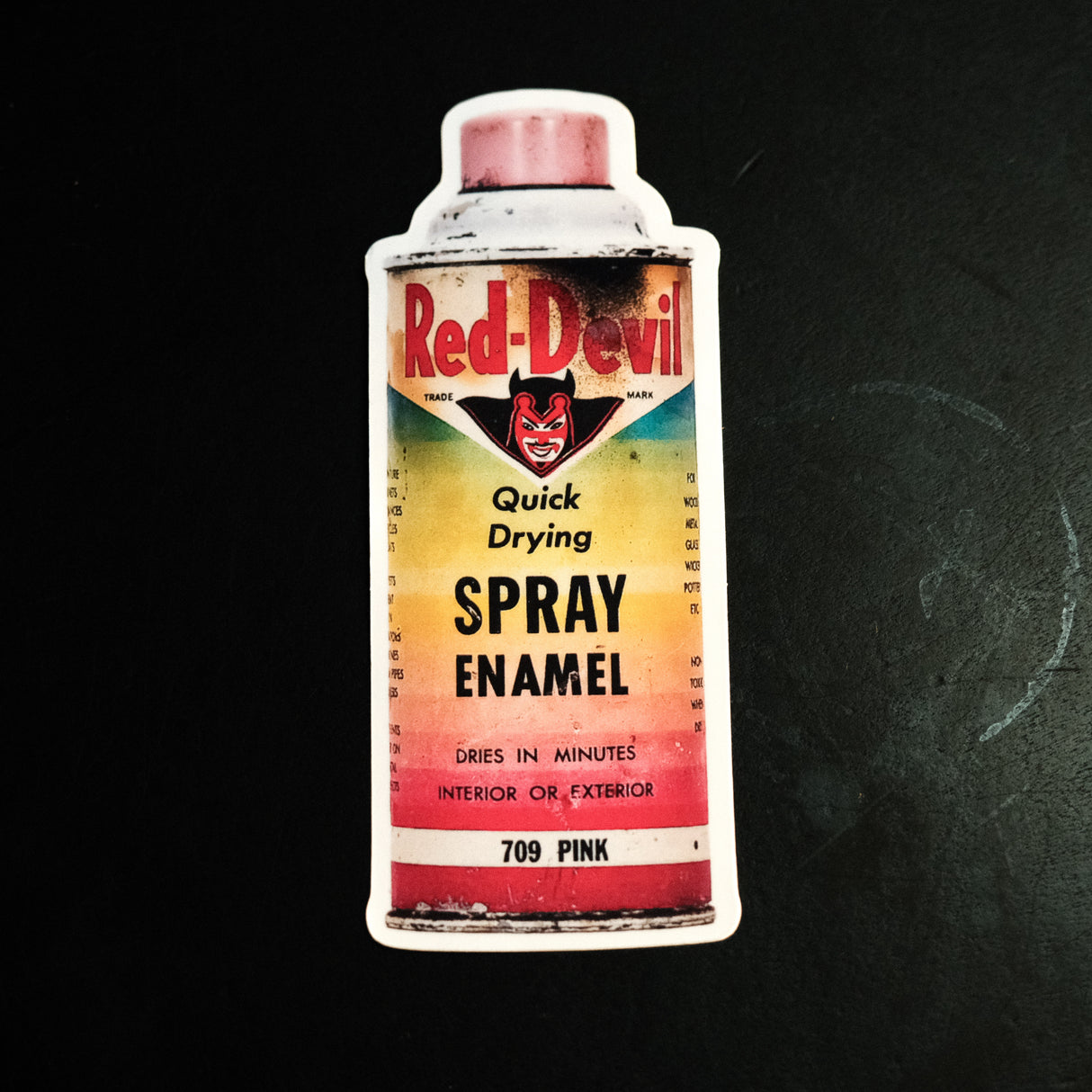 Paint Can Sticker - Red Devil