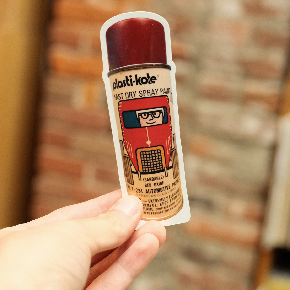 Paint Can Sticker - plasti-kote