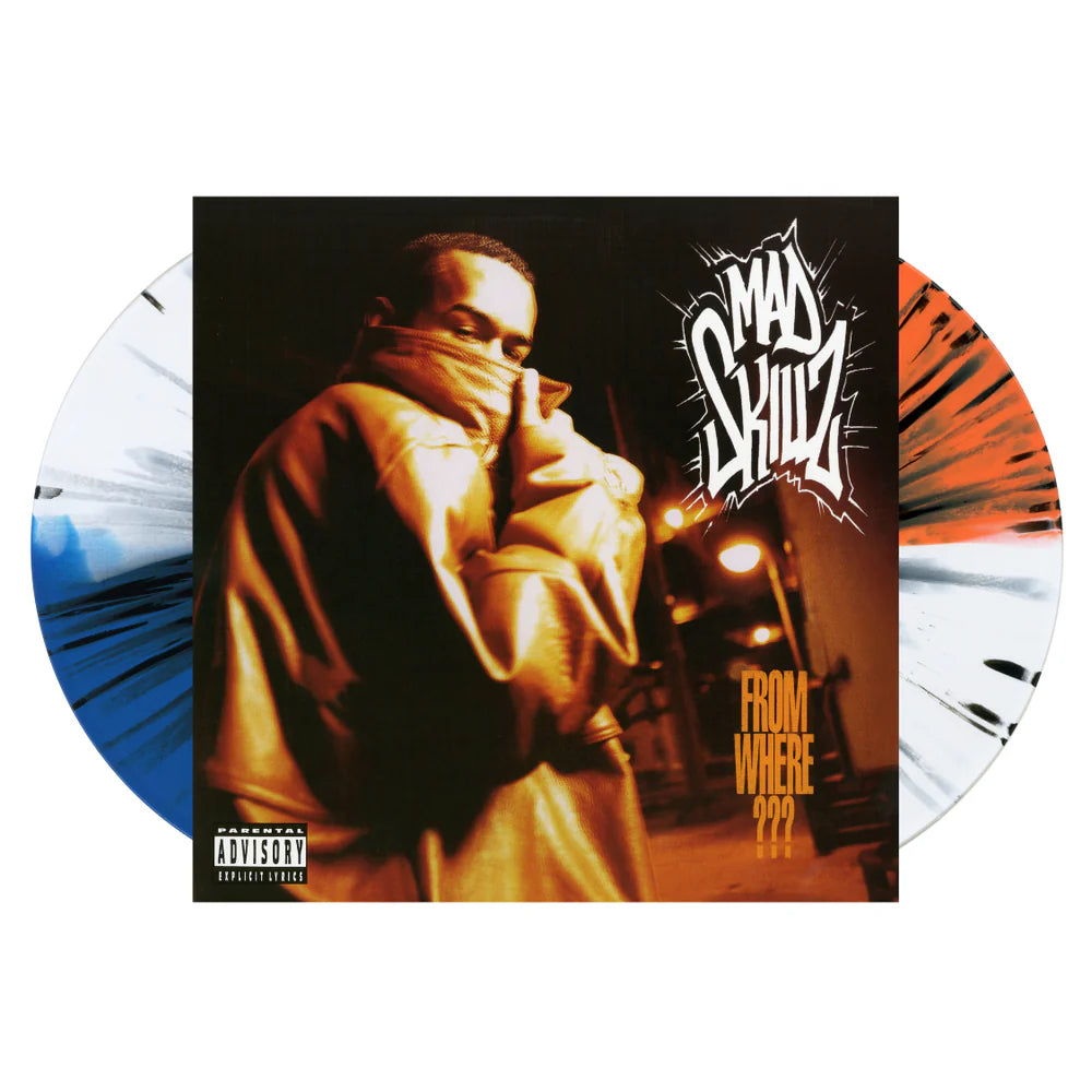 Vinyl record with a cover featuring a person and the title 'From Where 222' on a white background