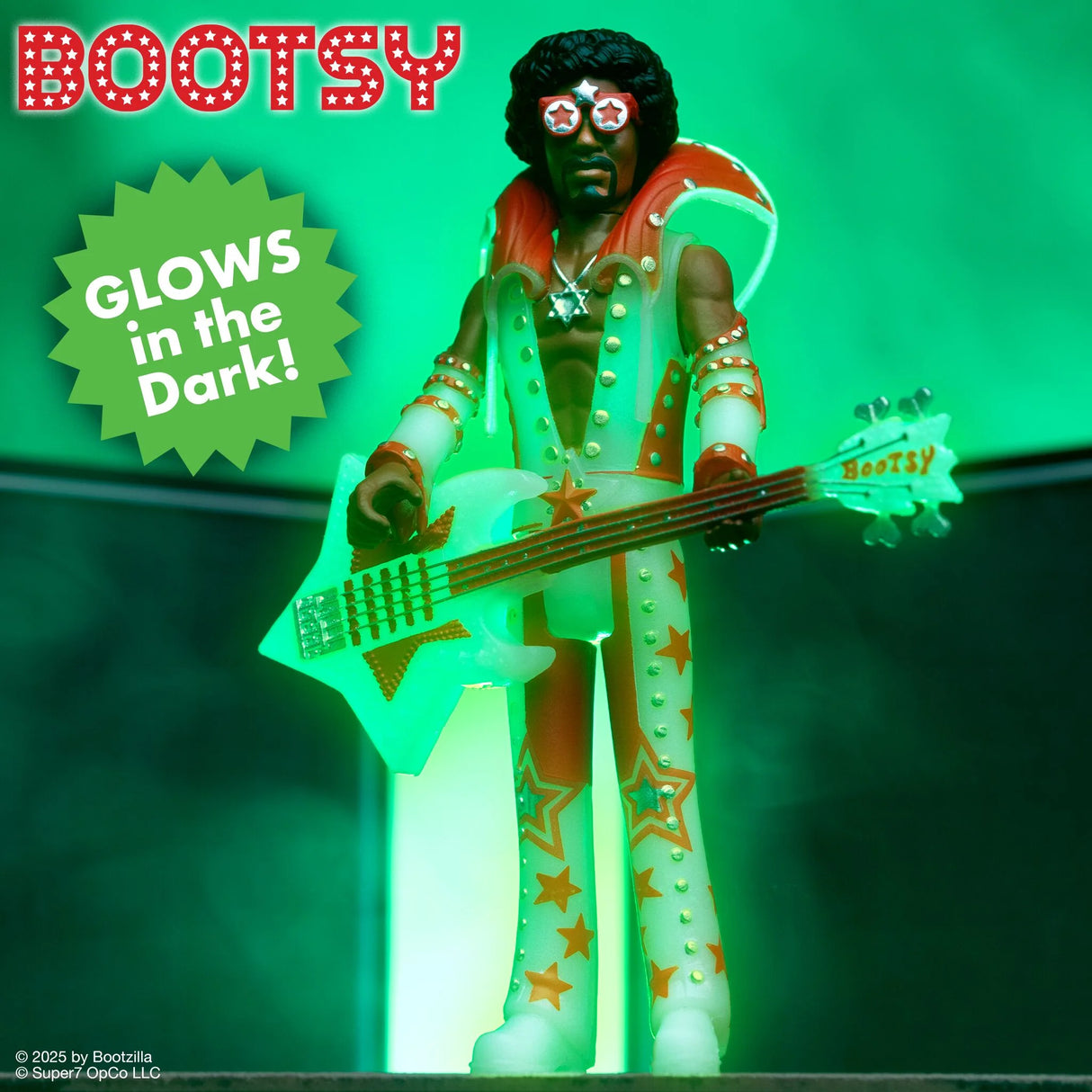 Bootsy Collins ReAction Figures Wave 3 Bootsy Collins (Glow)