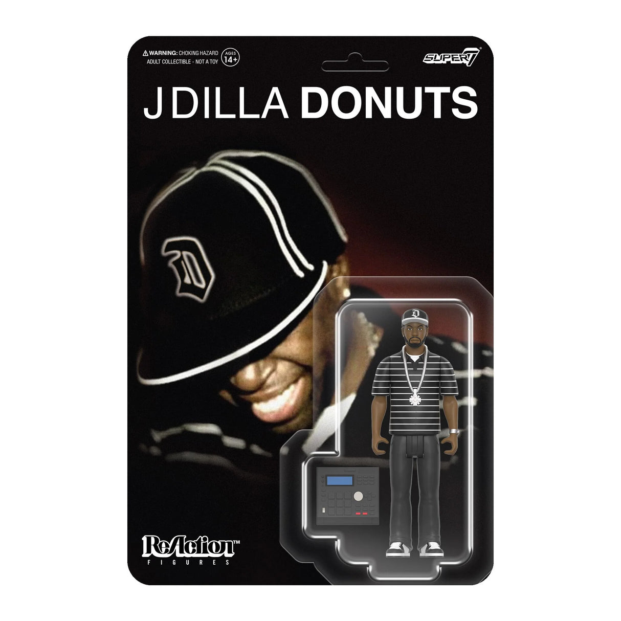 J Dilla ReAction Figures Wave 1 J Dilla (Donuts - Smile Album Cover)