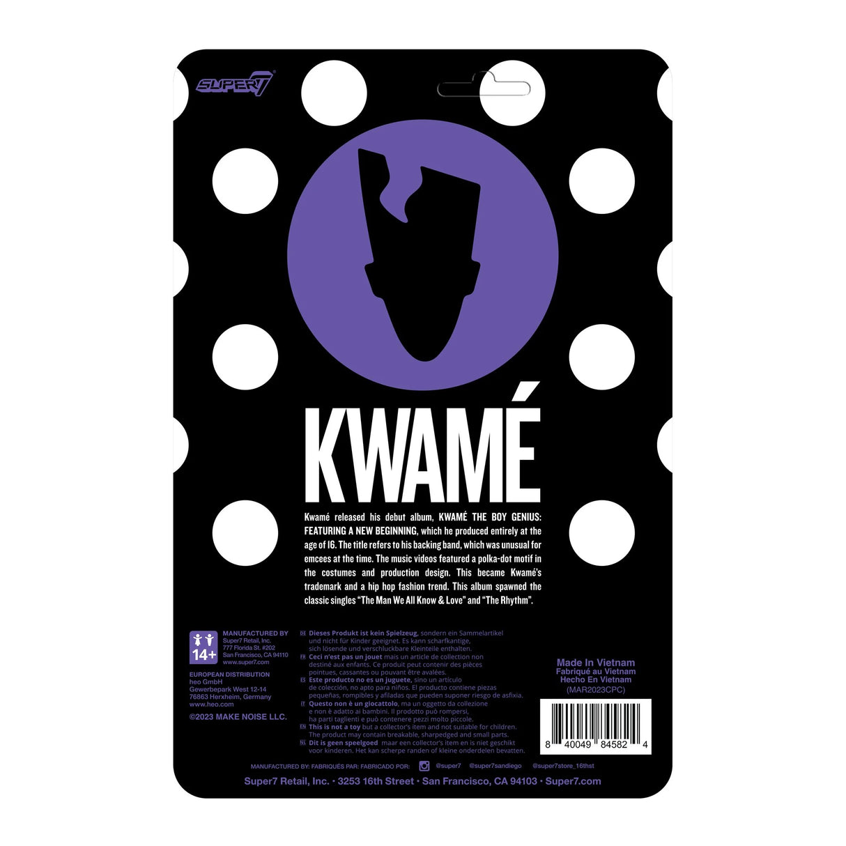 Kwamé ReAction Figure Kwamé (Black/White Polka Dot)