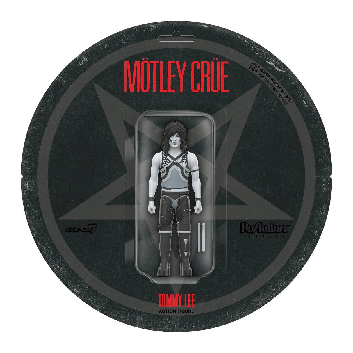 Motley Crue ReAction Figures Wave 2 Tommy Lee (Shout At The Devil - Black & White)