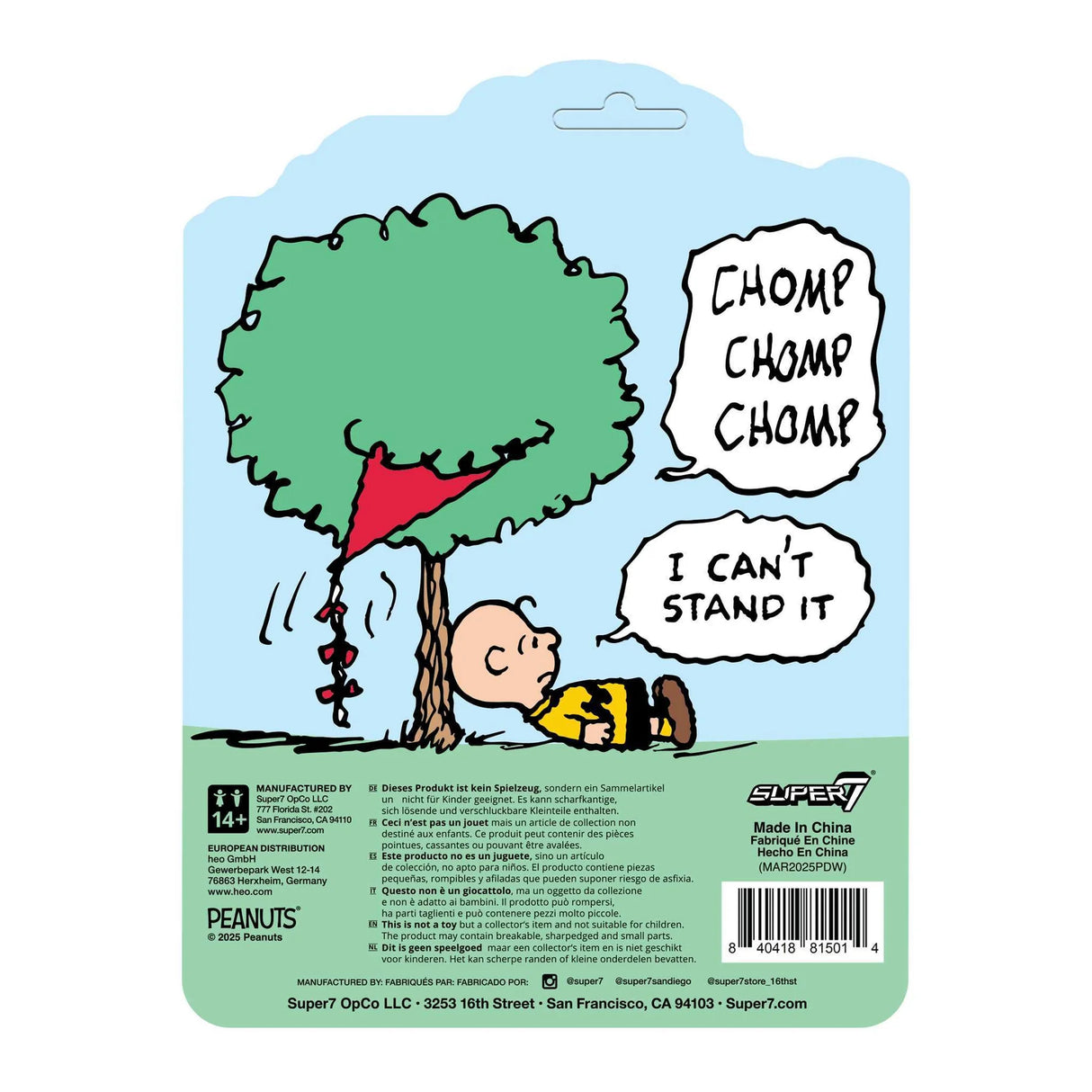 Peanuts ReAction Figures Charlie Brown And The Kite Eating Tree
