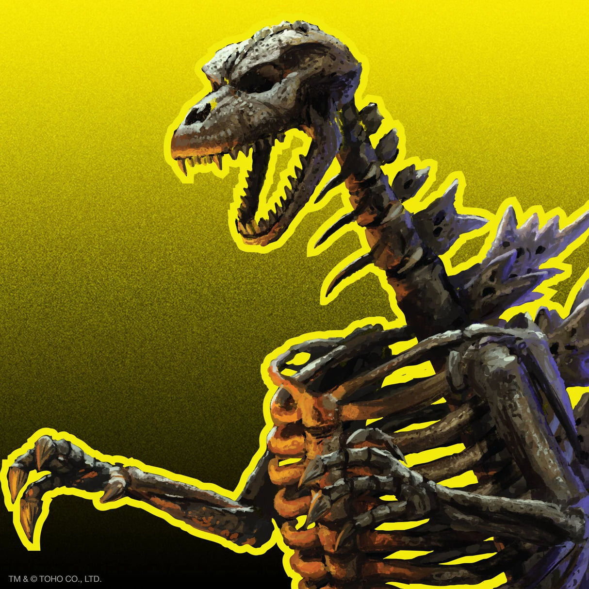 Toho ReAction Figures Godzilla Skeleton Grey