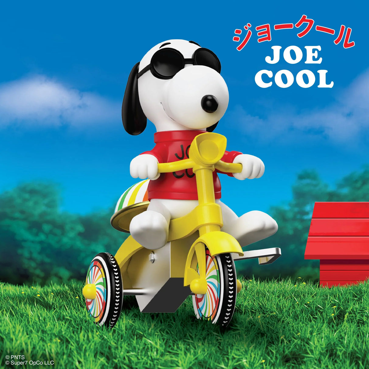 Peanuts Super Cycles Joe Cool (Red w/ Yellow Trike)