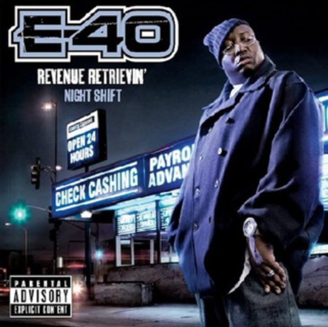 E-40 - Revenue Retrievin': Night Shift 2LP (Blue Vinyl)