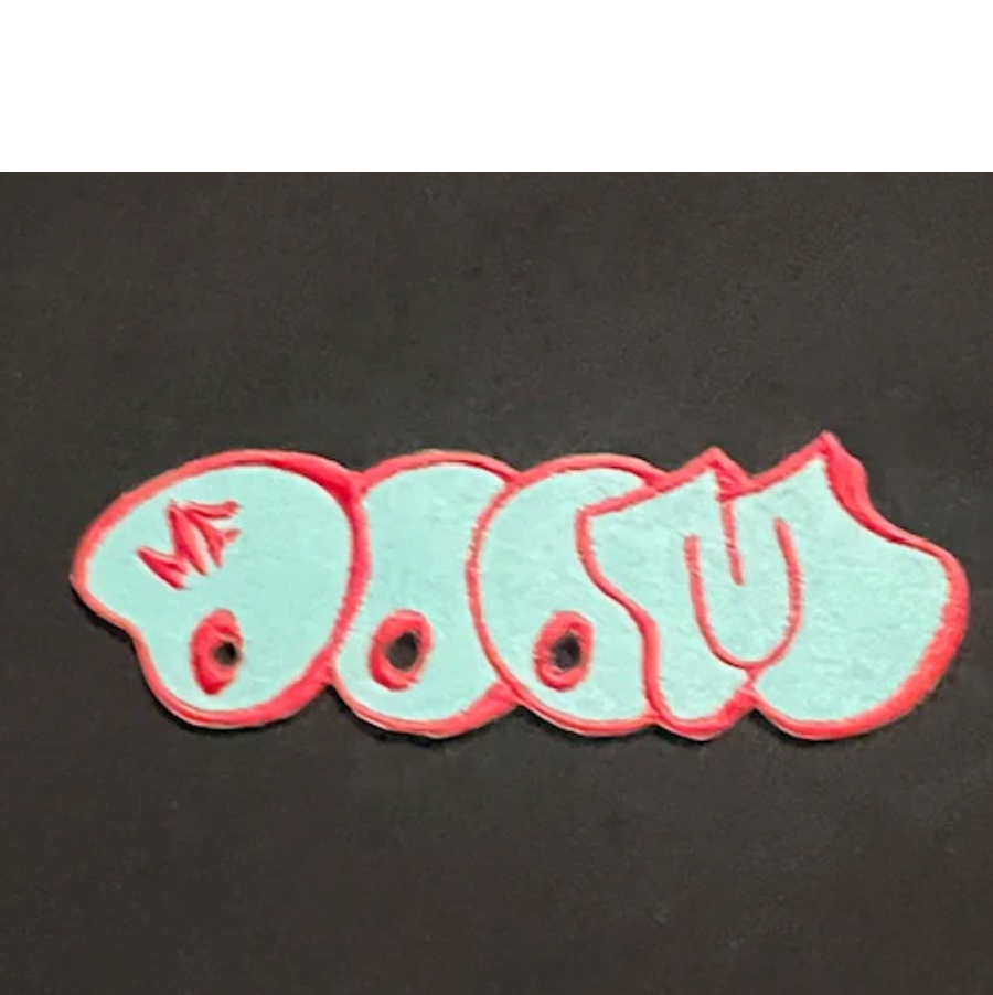 MF Doom Mint And Red Patch