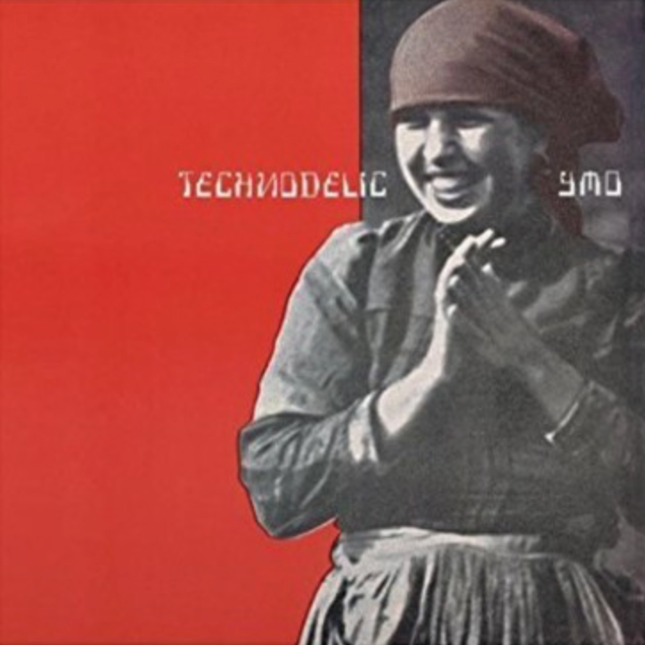 Album cover with a person in a knitted hat and sweater against a red background, featuring the text 'TECHNODELIC SMO'.
