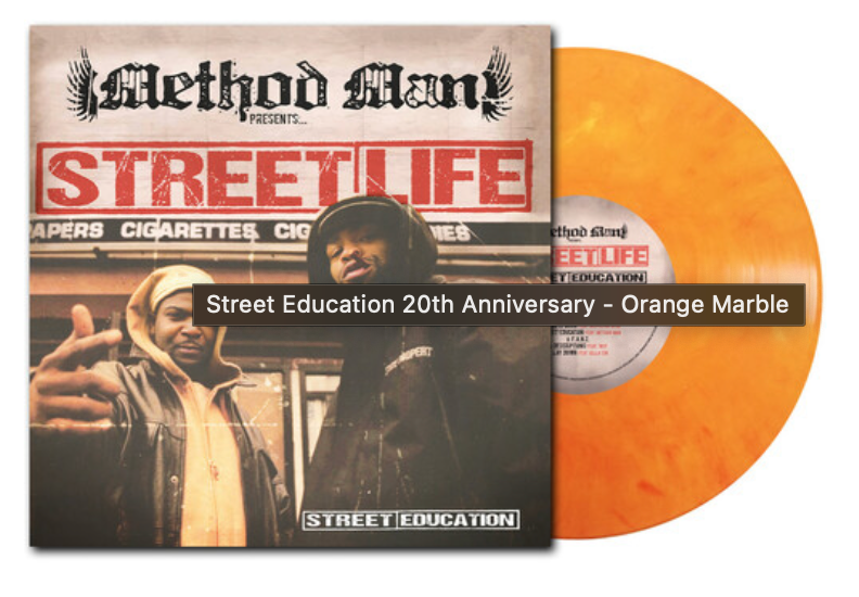 Method Man Presents Streetlife - Street Education 20th Anniversary LP (Orange Marble Vinyl)