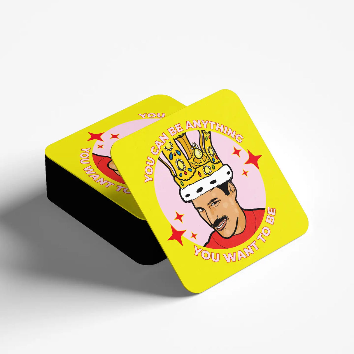 Freddie Mercury Square Coaster
