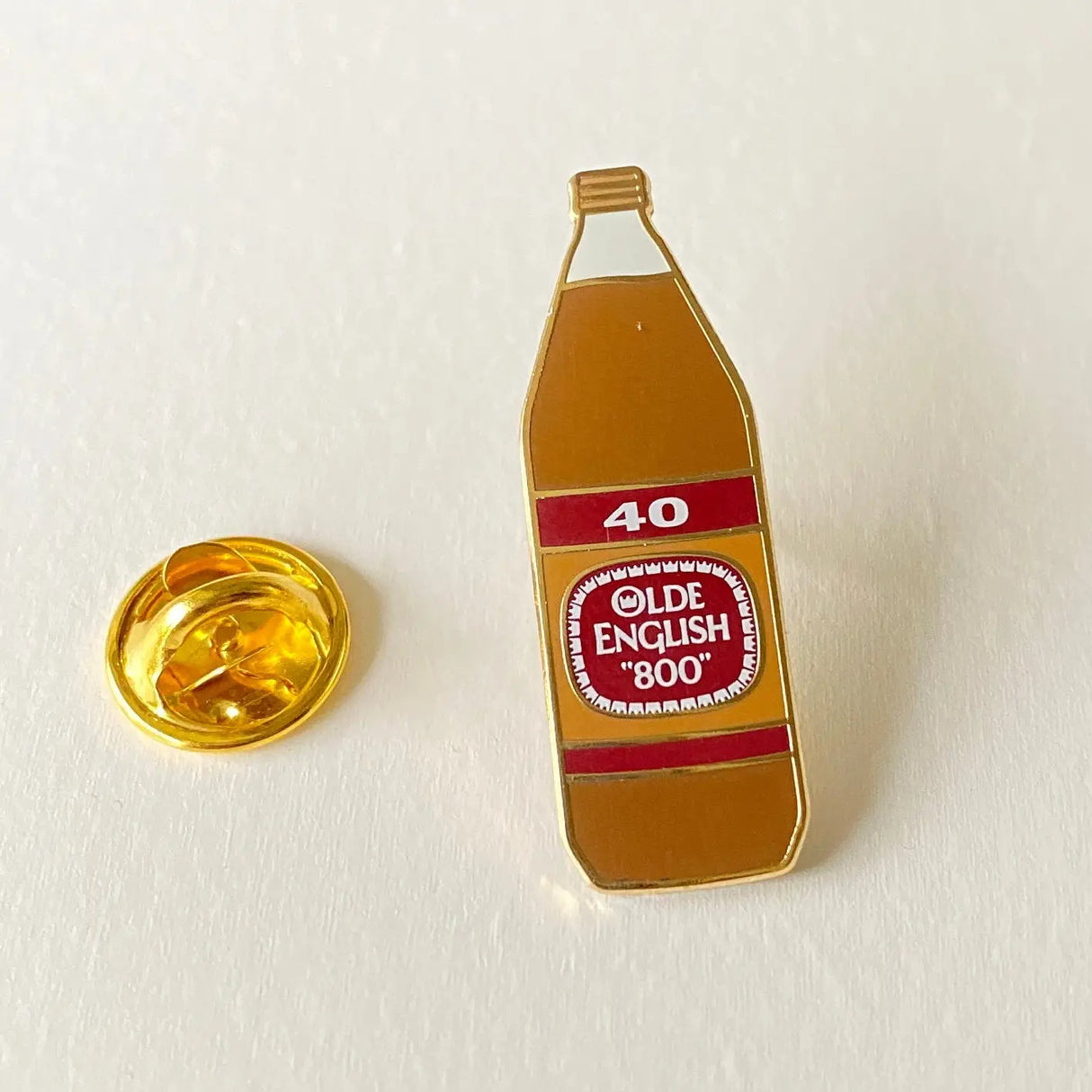 40oz Olde English Malt Liquor Enamel Pin