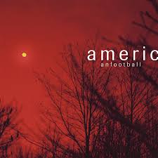 Album cover with red sky and tree silhouettes, featuring the text 'american football'.