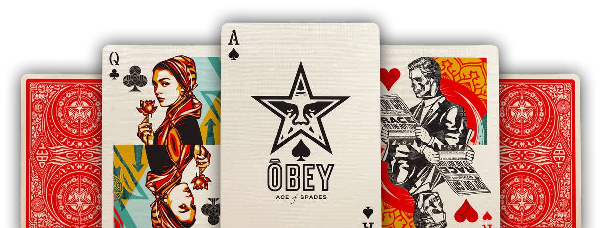 OBEY Playing Cards - Gold