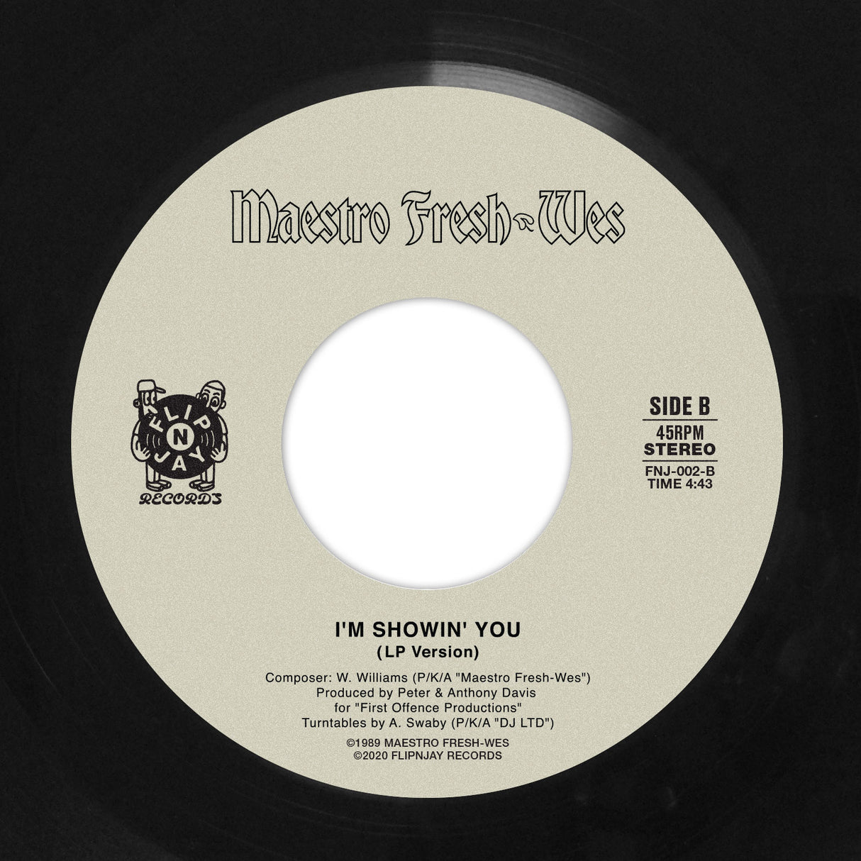 Maestro Fresh Wes - Let Your Backbone Slide / I’m Showin’ You 7-Inch