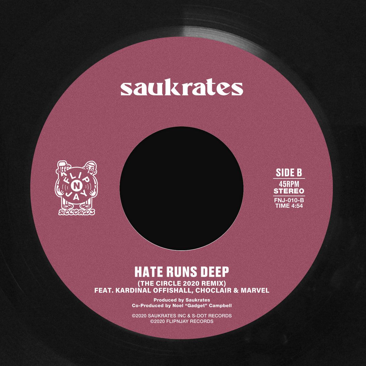 Saukrates - Hate Runs Deep 7-Inch