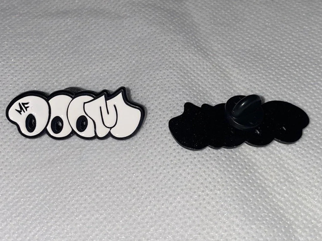 MF Doom White Bubble Pin