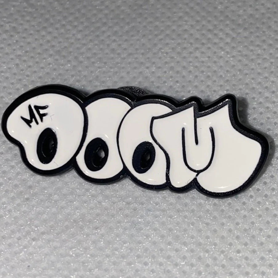 MF Doom White Bubble Pin