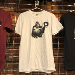Beat Street Records T-Shirt (Black and White Gorilla On White)