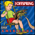Album cover for The Offspring'sAmericana featuring an illustration of a child on a swing with a large insect.