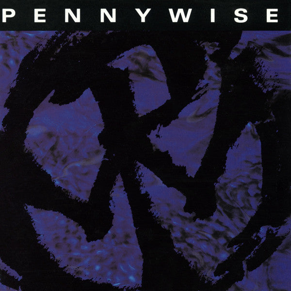 Album cover for Pennywise with a dark blue and black abstract design.