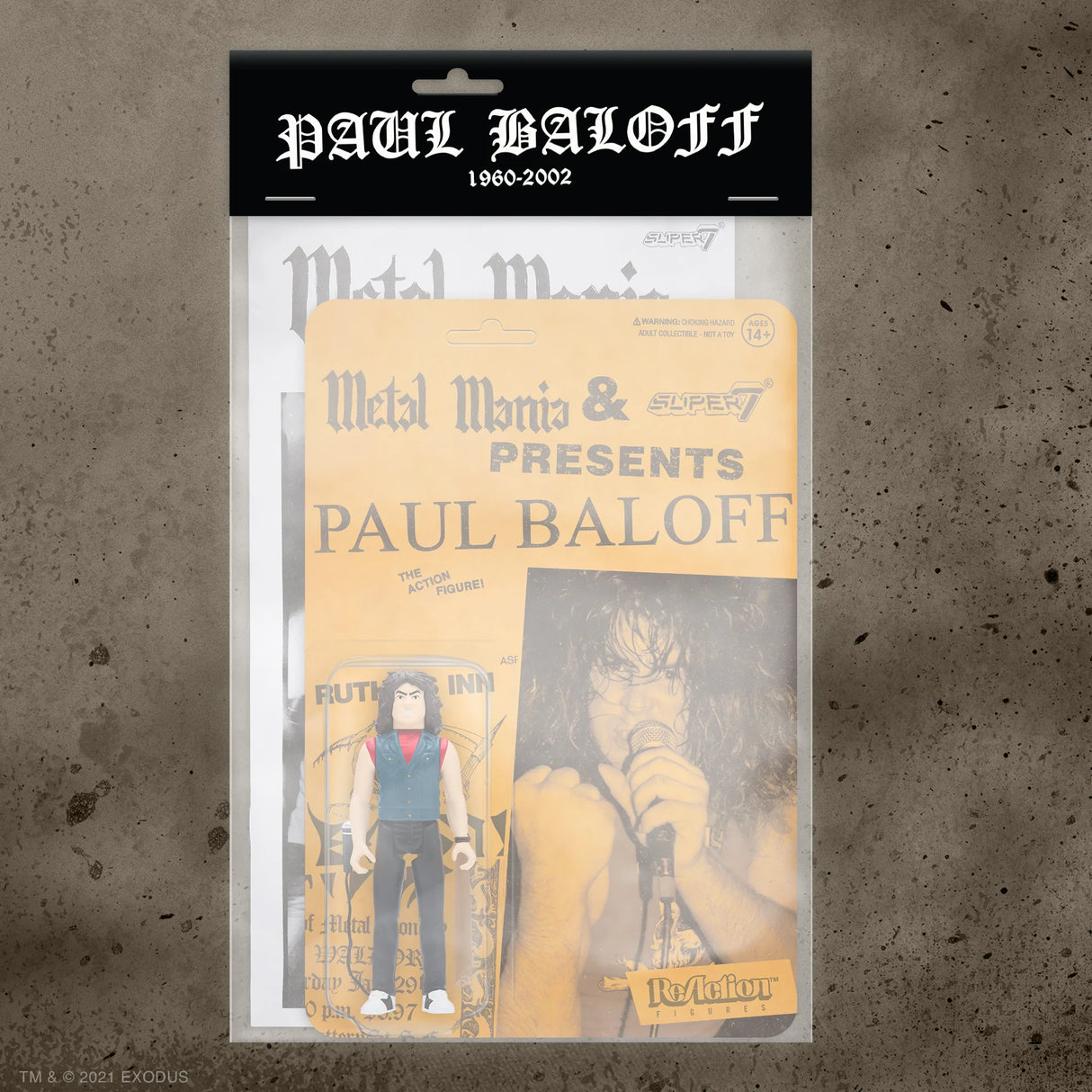 Paul Baloff ReAction Figure Metal Mania Fanzine Bundle