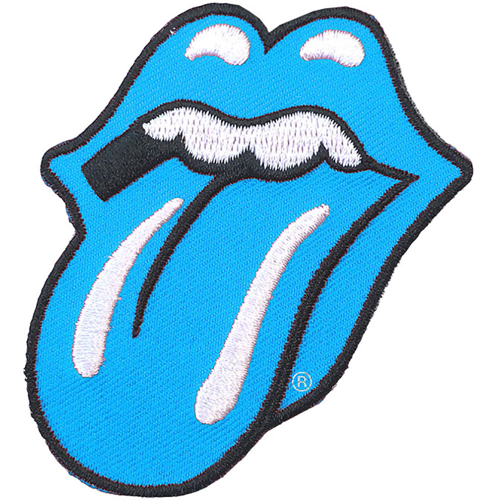 The Rolling Stones Standard Patch - Classic Tongue Blue Embroidered