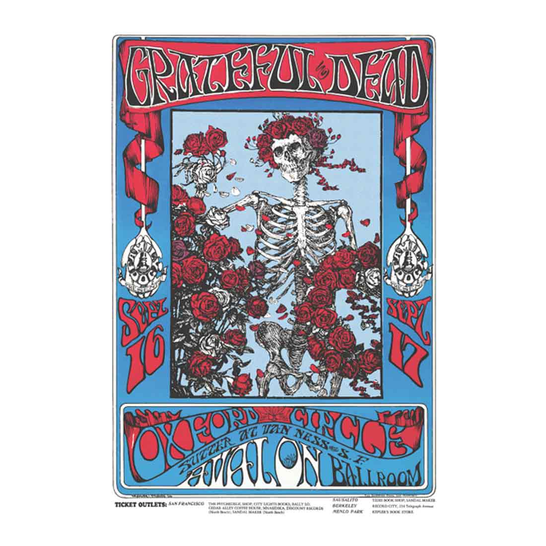 Grateful Dead Roses Poster