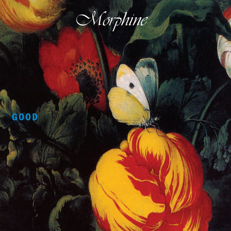 Album cover with flowers and a butterfly, featuring the text 'Morphine' and 'Good'.